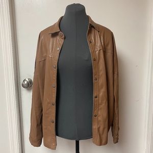 VICI Faux Leather Shacket